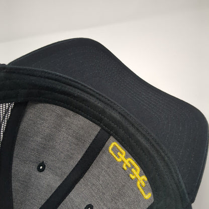 Rescue Snapback Trucker Hat Black One Size Adjustable Mesh Back Richardson