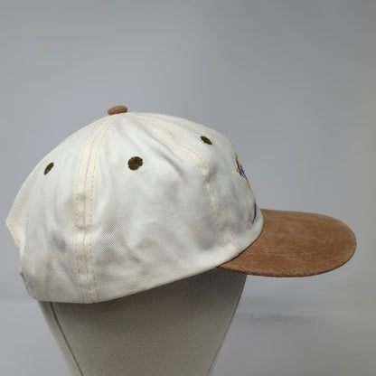 Cityscape Montreal Canada Flower White Brown Suede One Size Baseball Cap Hat