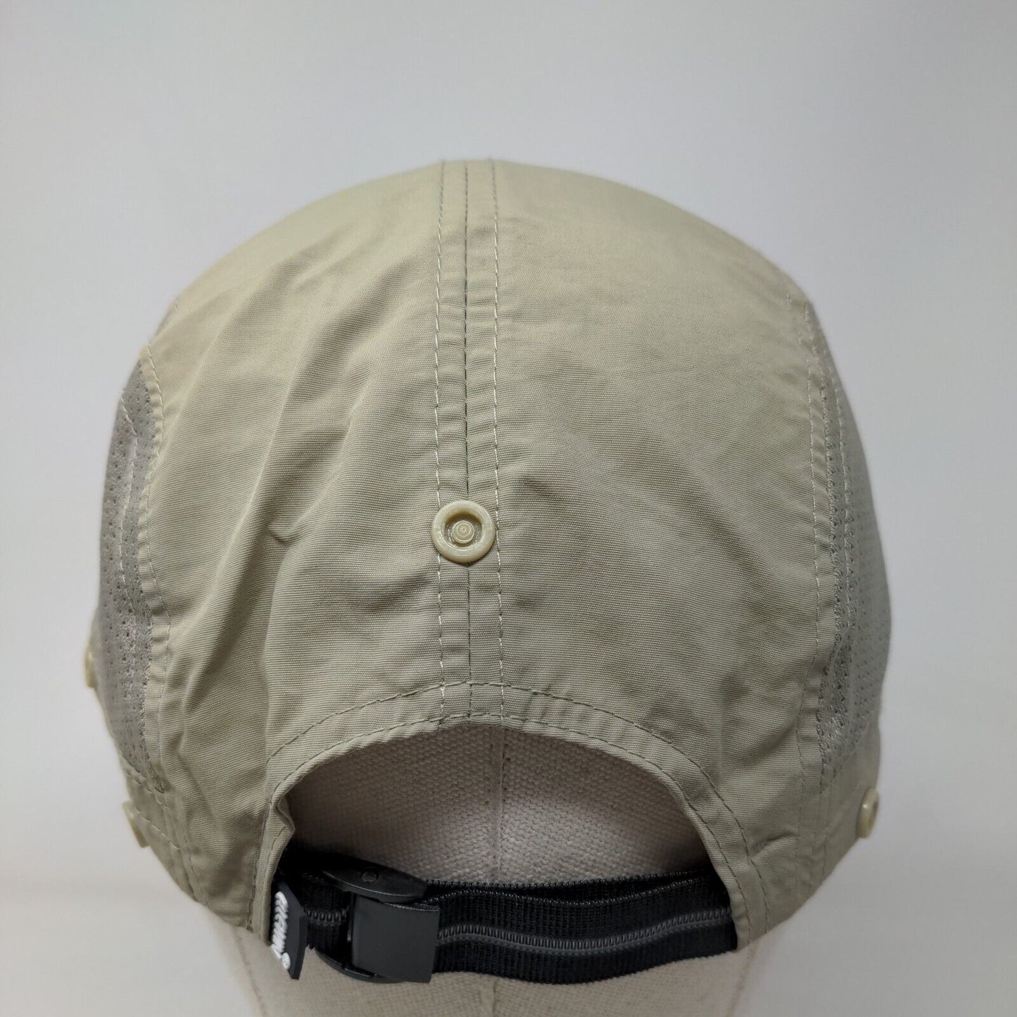 Ellewin UPF50+ Slideback Running Cap Tan One Size Adjustable Breathable Mesh