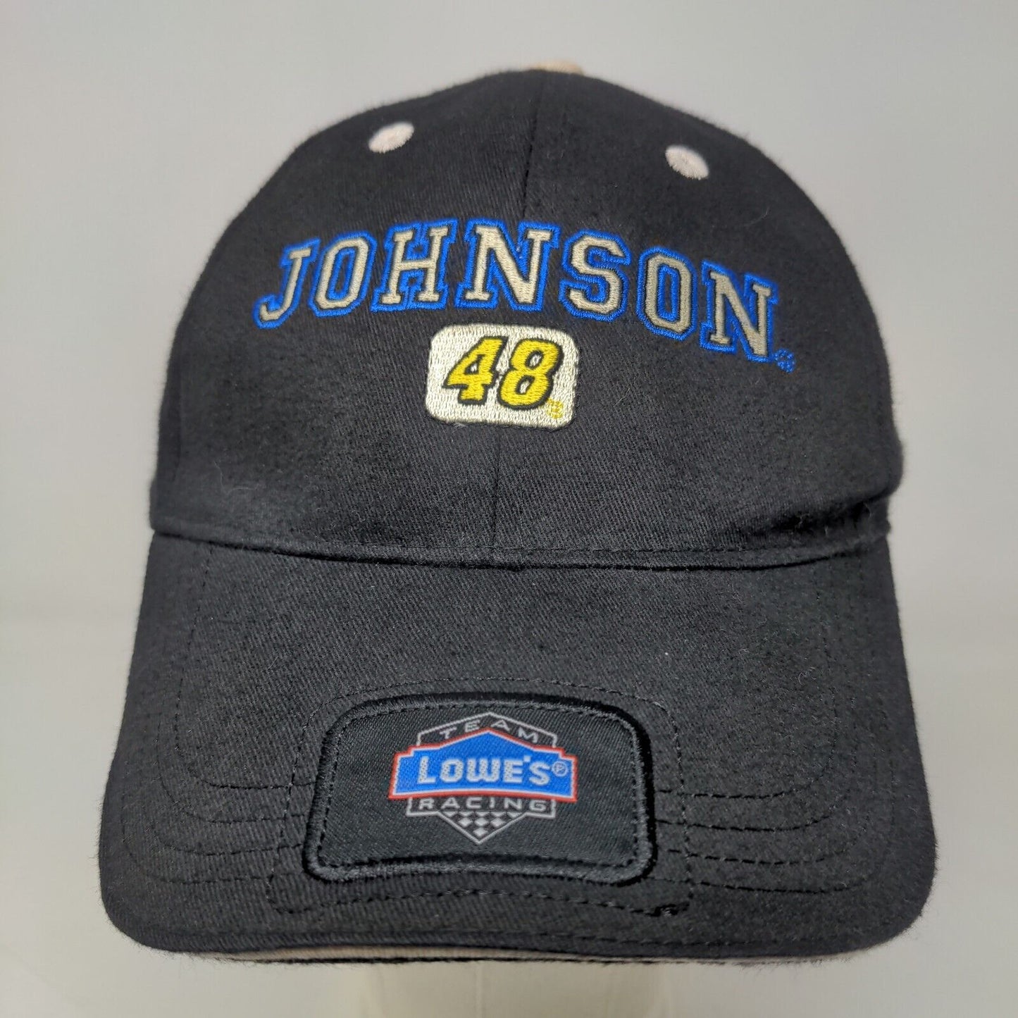 Winner's Circle Men's Strapback Hat Black OSFM Jimmie Johnson #48 Lowe's Racing