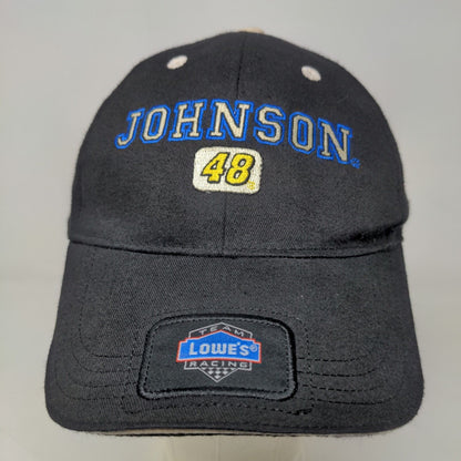 Winner's Circle Men's Strapback Hat Black OSFM Jimmie Johnson #48 Lowe's Racing