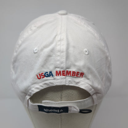 LACC 123rd U.S. Open Strapback Hat White One Size Classic Fit Ahead