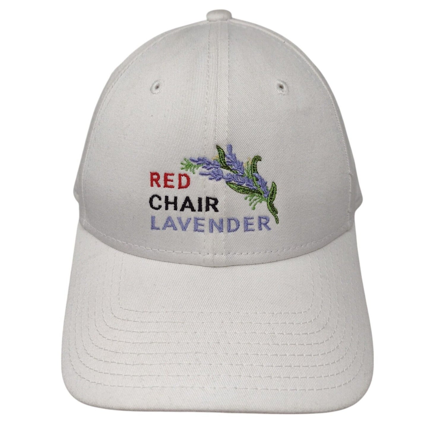 Red Chair Lavender Strapback Hat White OSFM Adjustable Embroidered New Era