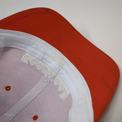 Richardson Trucker Hat Orange White One Size Goodwood Barbecue Company Mesh