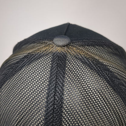 Whiskey Bent Hat Company Trucker Hat Black One Size Rope Mesh Back Logo Snapback