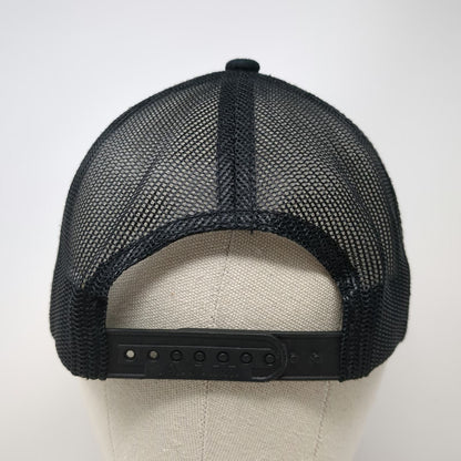 AJM International Garaga Trucker Hat Black One Size Mesh Back Snapback Logo Cap