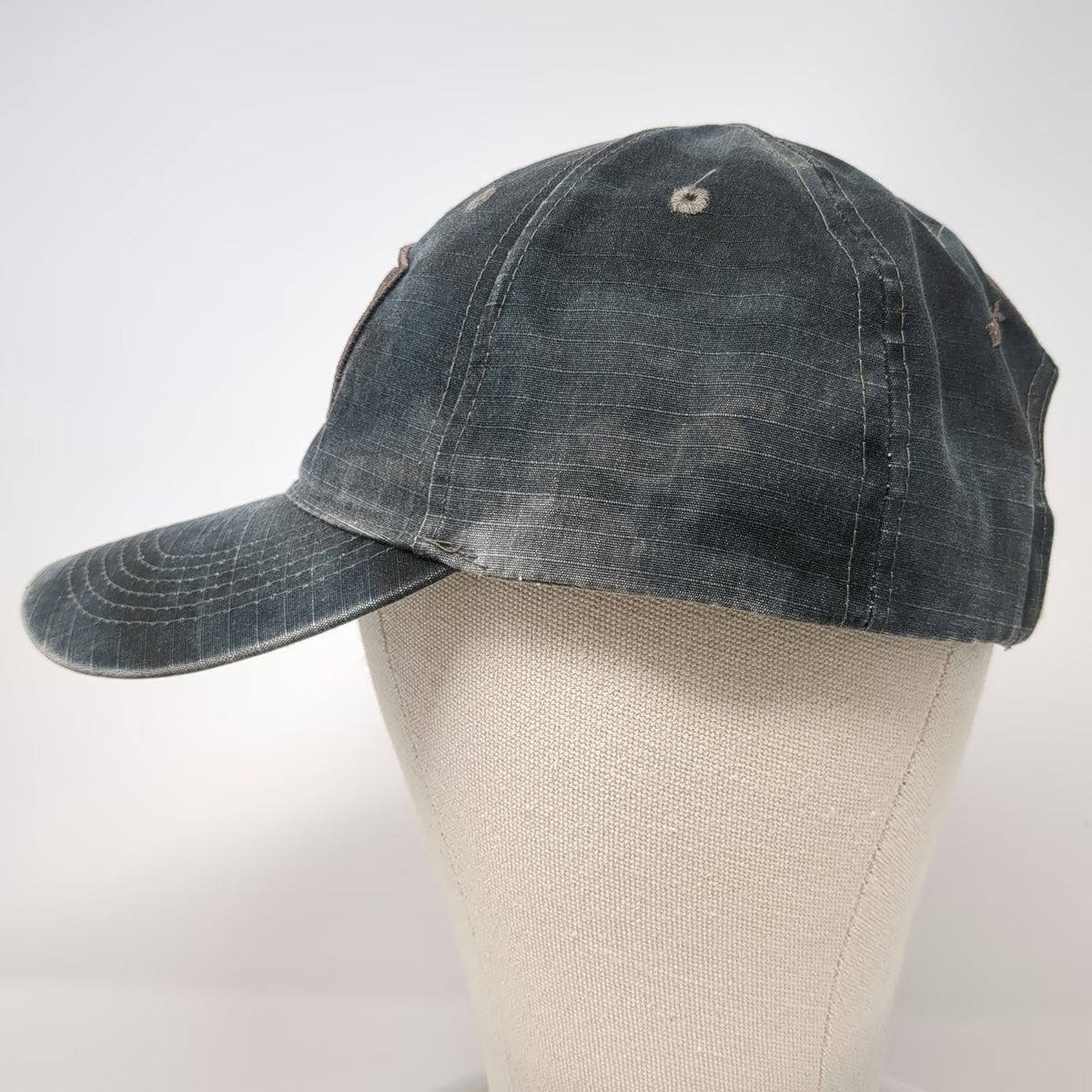 Browning Baseball Cap Gray One Size Strapback Shield Buckmark Embroidered Hat