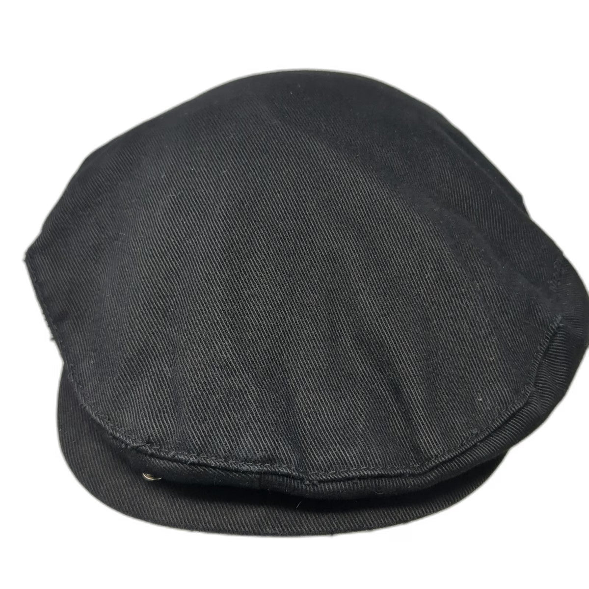 Roots Newsboy Cap Black L Fitted Halo 1972 Athletics Cotton Twill Fabric Hat