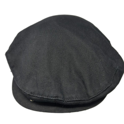 Roots Newsboy Cap Black L Fitted Halo 1972 Athletics Cotton Twill Fabric Hat