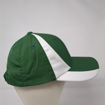 FBS Strapback Hat Green OSFA Adjustable Embroidered Vented Holes Sport-Tek