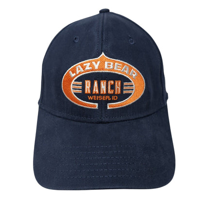 Lazy Bear Ranch Fitted Hat Blue L/XL Embroidered Otto Flex 6 Panel