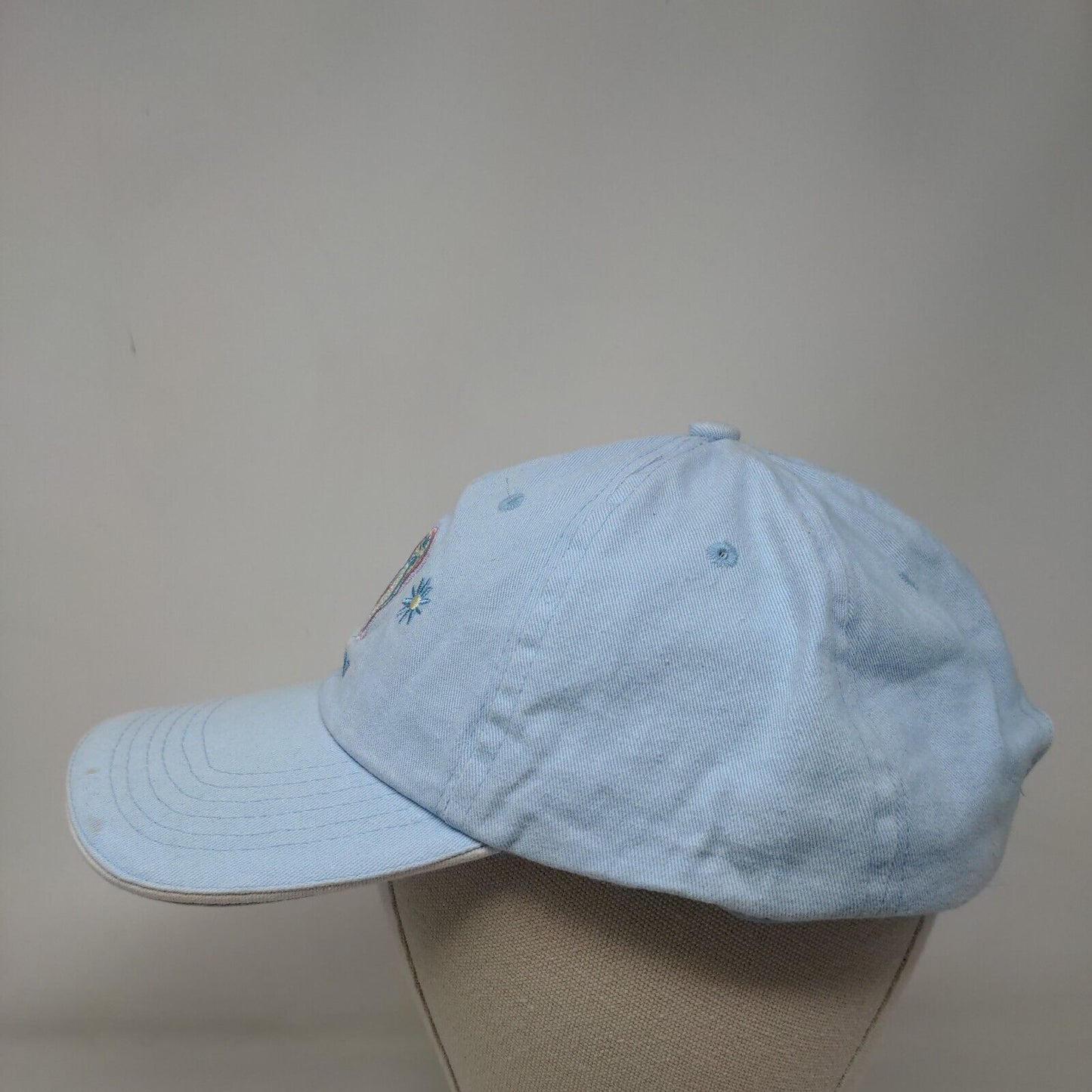 Bahamas Flip Flop Strapback Hat Blue OSFA Adjustable Embroidered Cotton