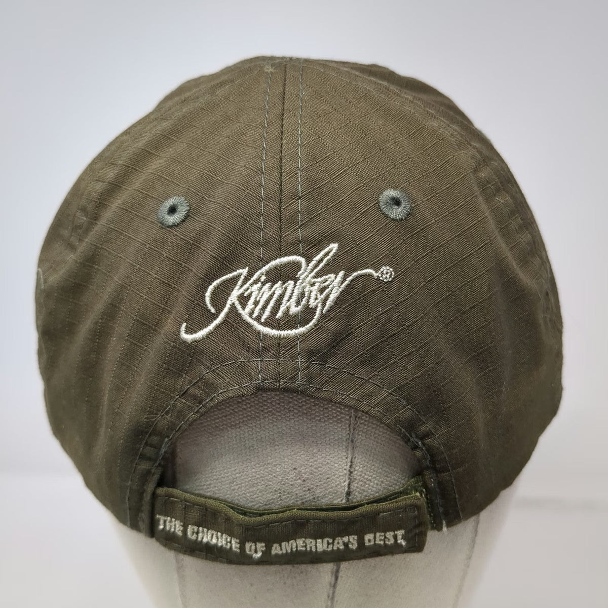 Kimber Baseball Cap Green One Size American Flag Strapback Script Hat