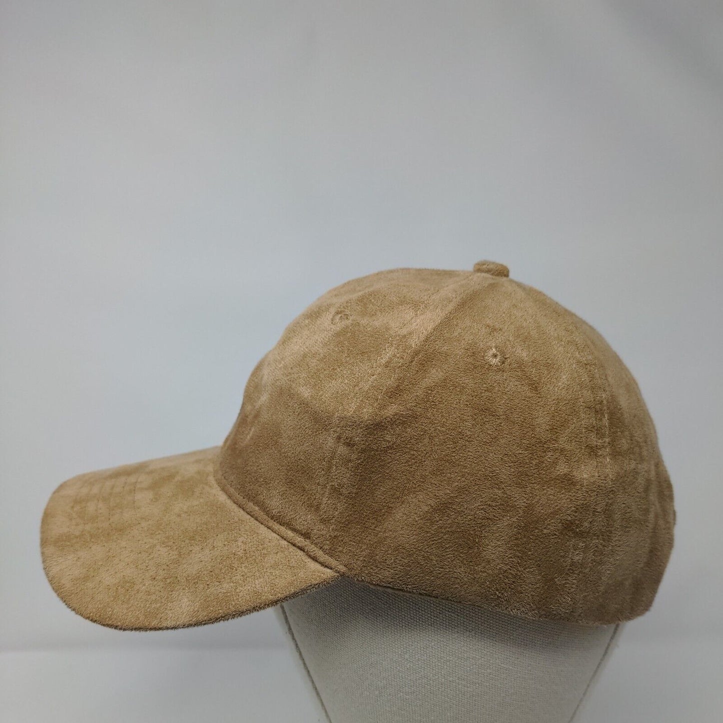 BP. Strapback Hat Tan OSFA Adjustable Solid Blank Vent Holes Suede