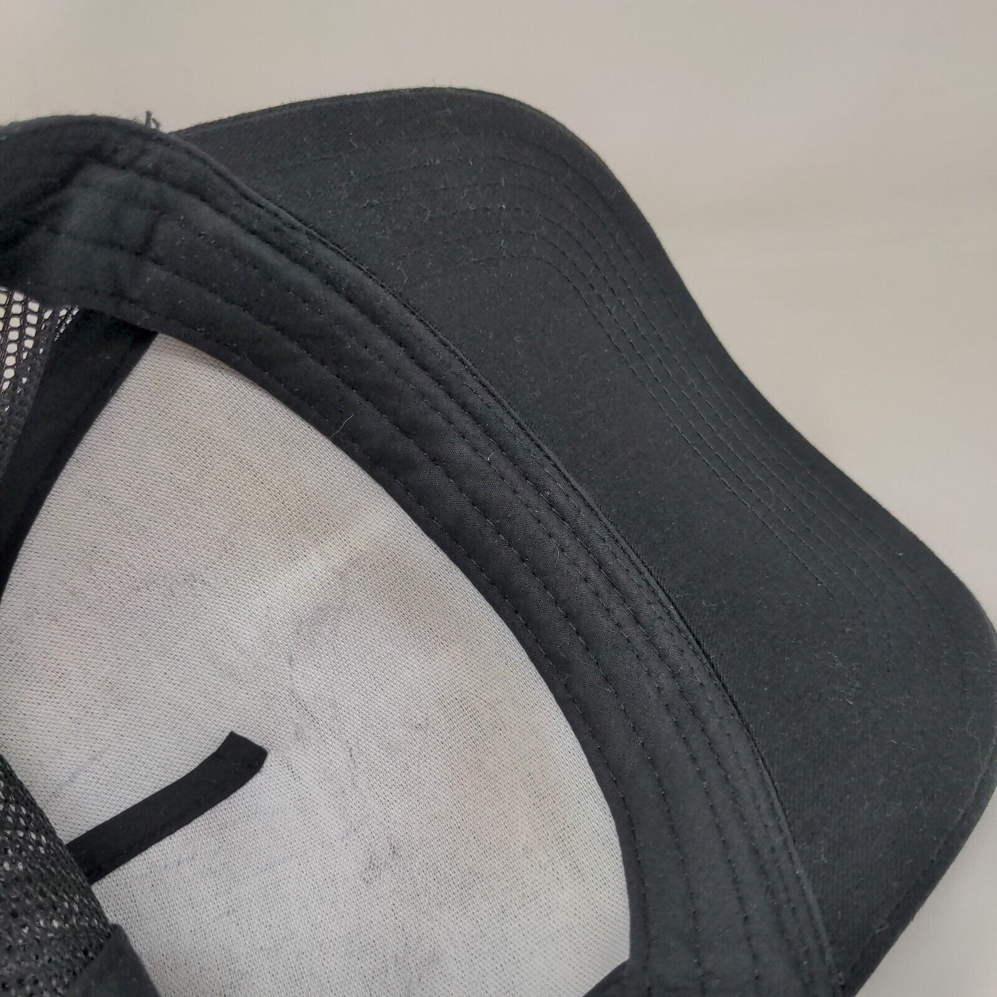 Otto Snapback Mesh Back Trucker Hat Black OSFM Adjustable Solid Blank