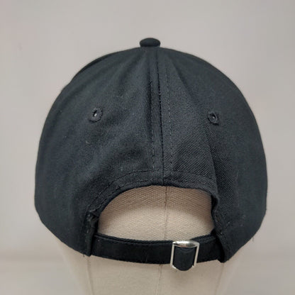 Go Puff Slideback Hat Black One Size Adjustable Embroidered Vented Holes 6 Panel