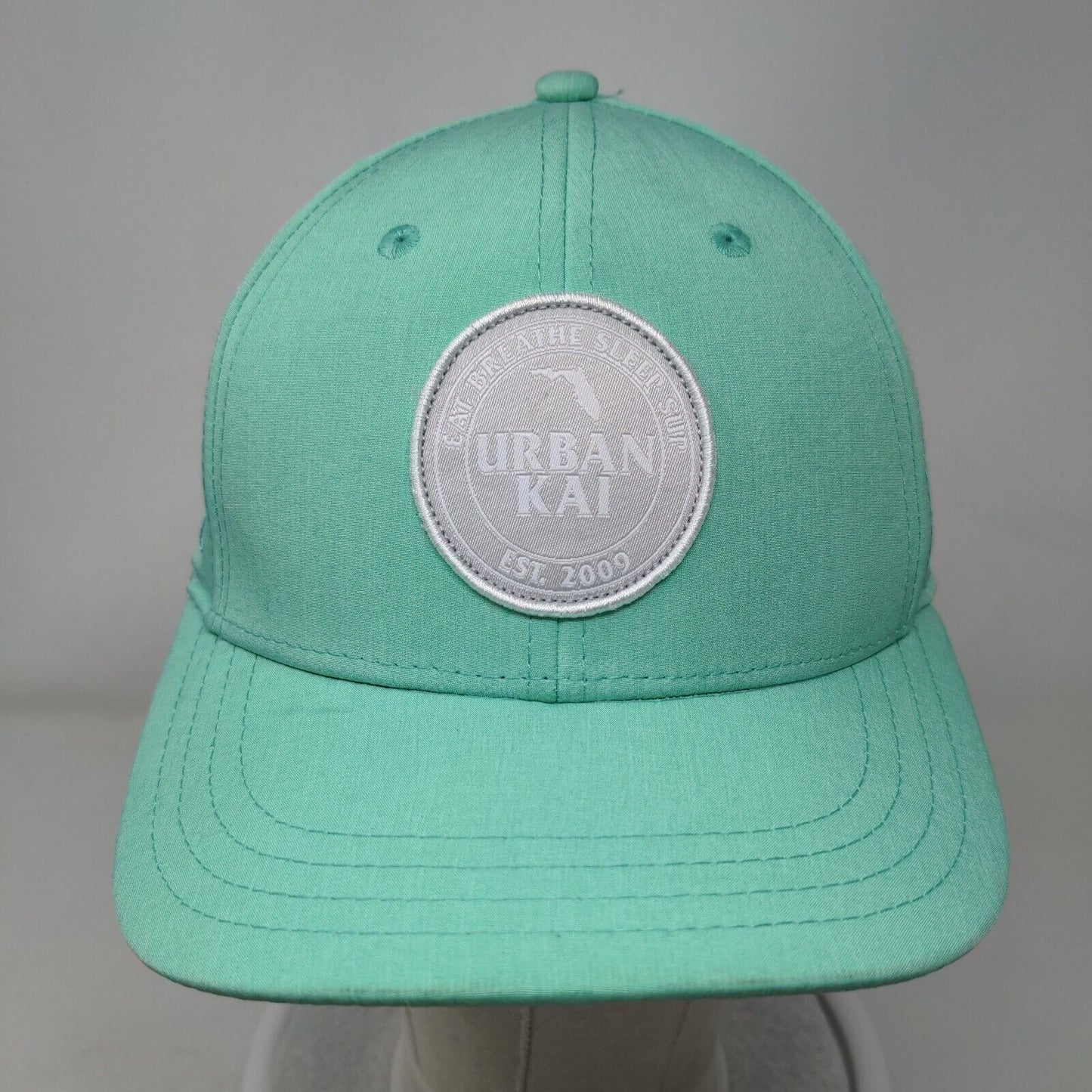 Urban Kai Est 2009 Eat Breathe Sleep Sup Snapback Hat Green One Size Embroidered