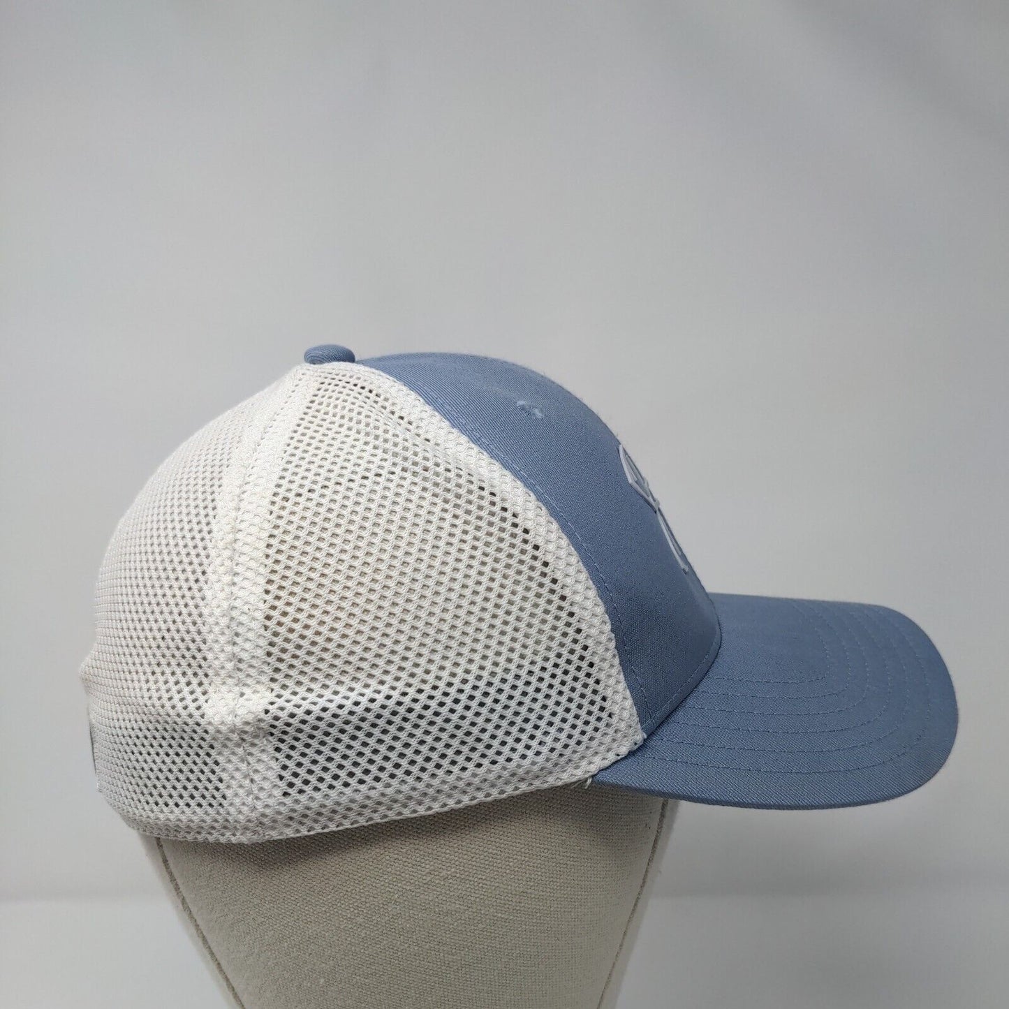 Under Armour Fish Fitted Trucker Hat Blue S/M Pro Fit Mesh Back Polyester