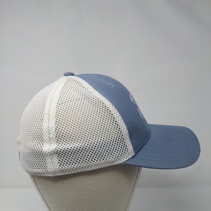Under Armour Fish Fitted Trucker Hat Blue S/M Pro Fit Mesh Back Polyester