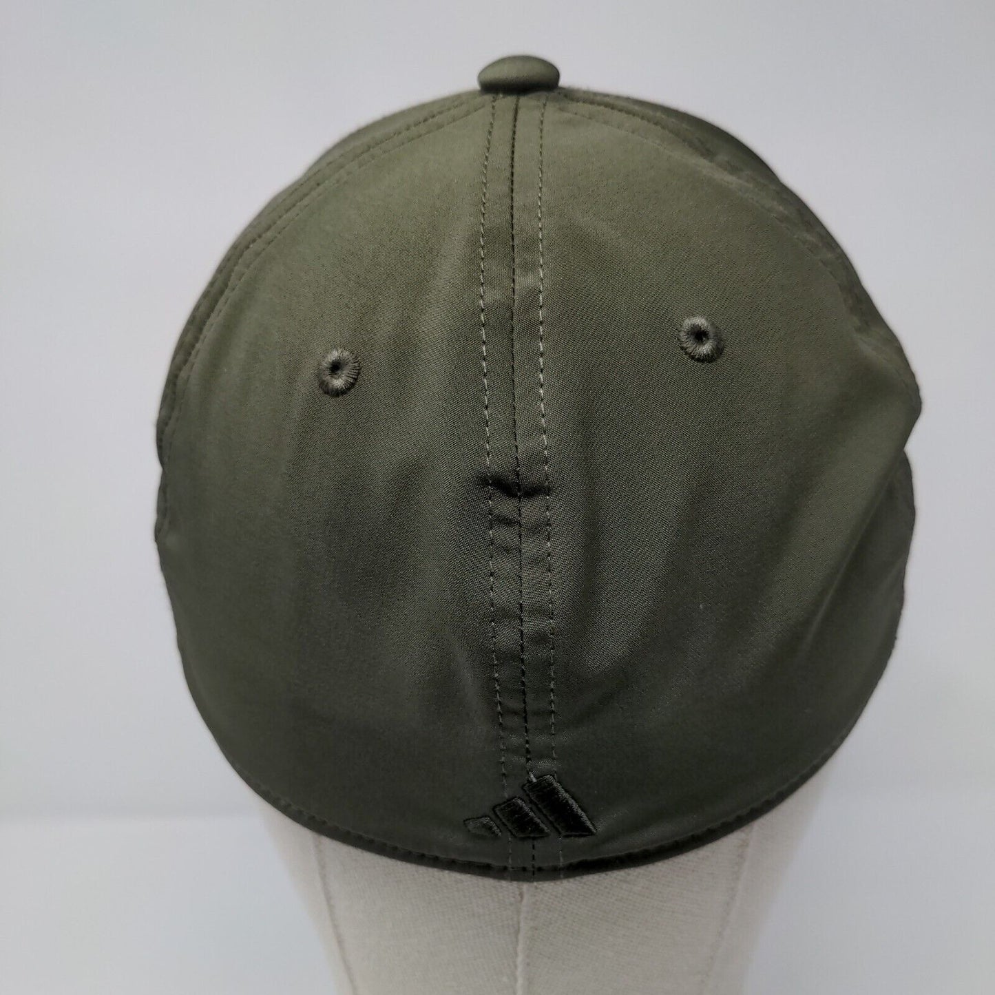 Adidas Aeroready Fitted Hat Green S/M Solid Laser Cut 3 Stripes