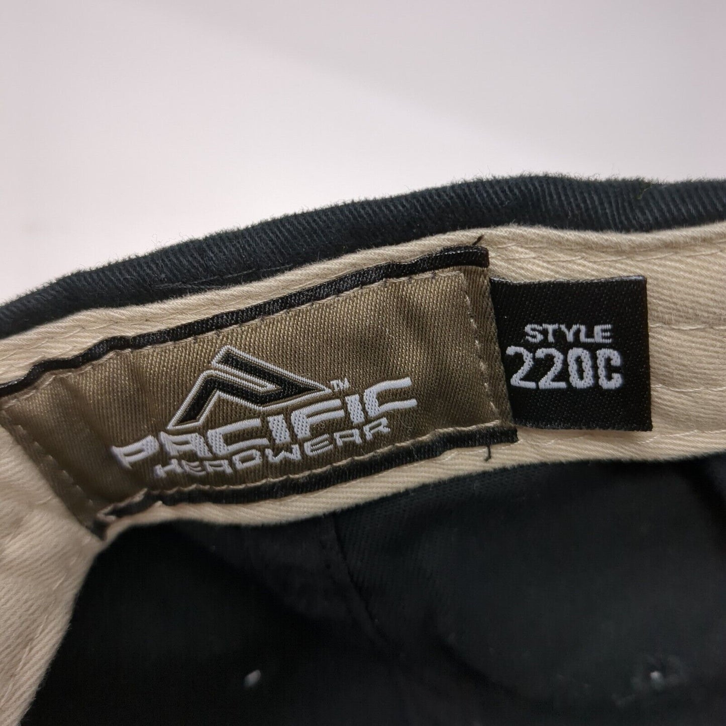 Kendall Strapback Hat Black One Size Embroidered Pacific Headwear