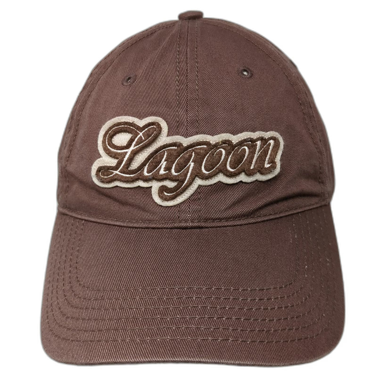 Sansegal Lagoon Baseball Cap Brown One Size Strapback Embroidered Cotton Hat