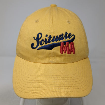 Perrin Baseball Cap Yellow OSFM Scituate MA Massachusetts Slideback Cotton Hat