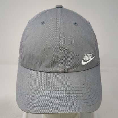 Nike Baseball Cap Gray One Size Slideback Heritage86 Embroidered Logo Hat