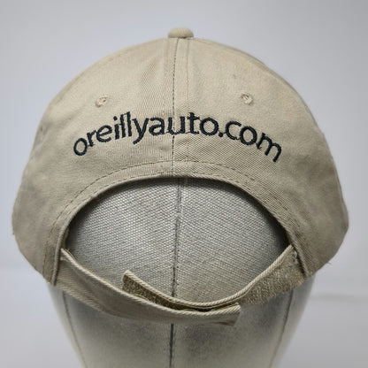 O'Reilly Auto Parts Baseball Cap Beige One Size Strapback Hat Embroidered Logo