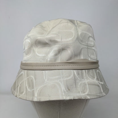 Express Monogram Bucket Hat Tan Small/Medium Lined Leather Strap