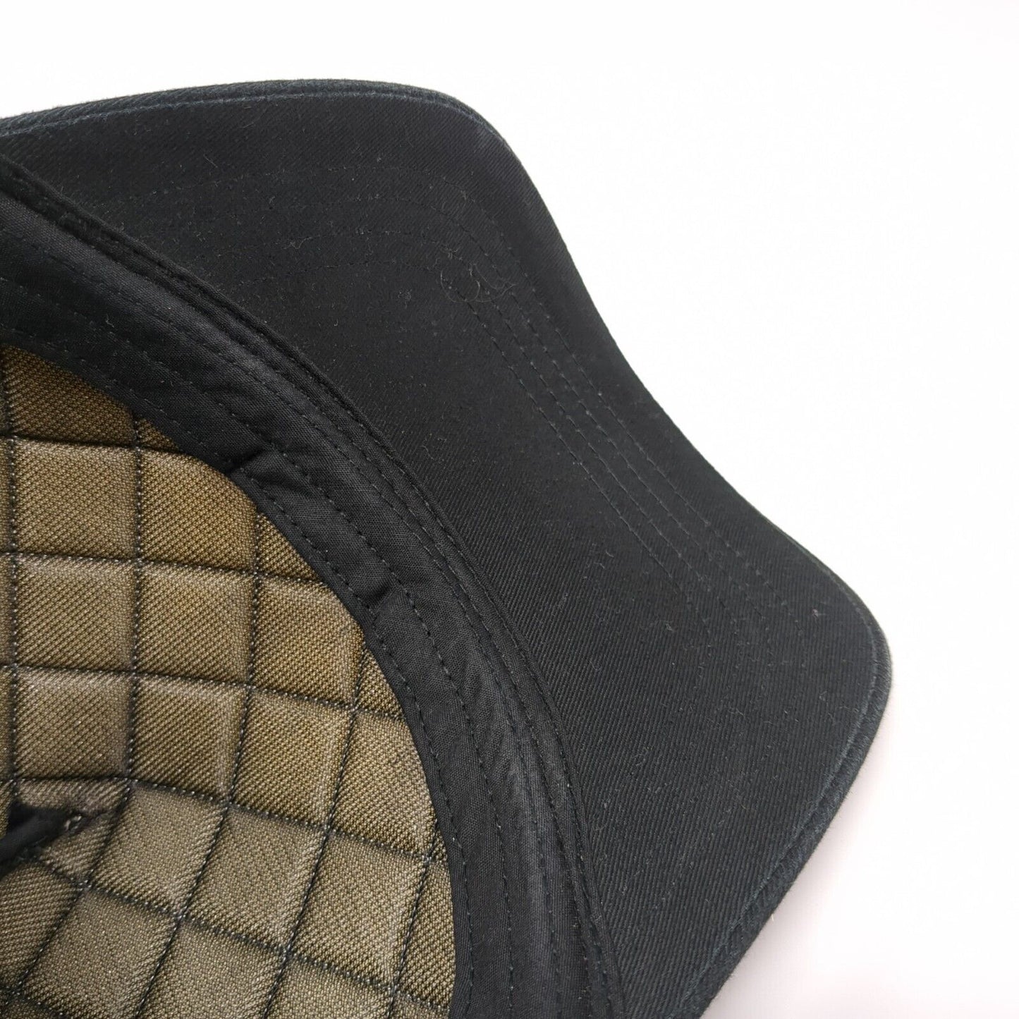 HG Quilted Snapback Trucker Hat Black OSFA Mesh Back Colorblock