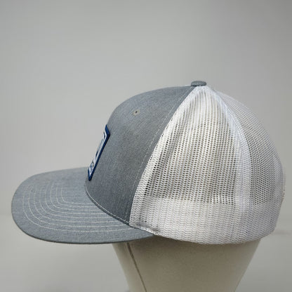 Richardson 112 Trucker Hat Gray One Size Snapback Mesh Back Navigate Patch Cap