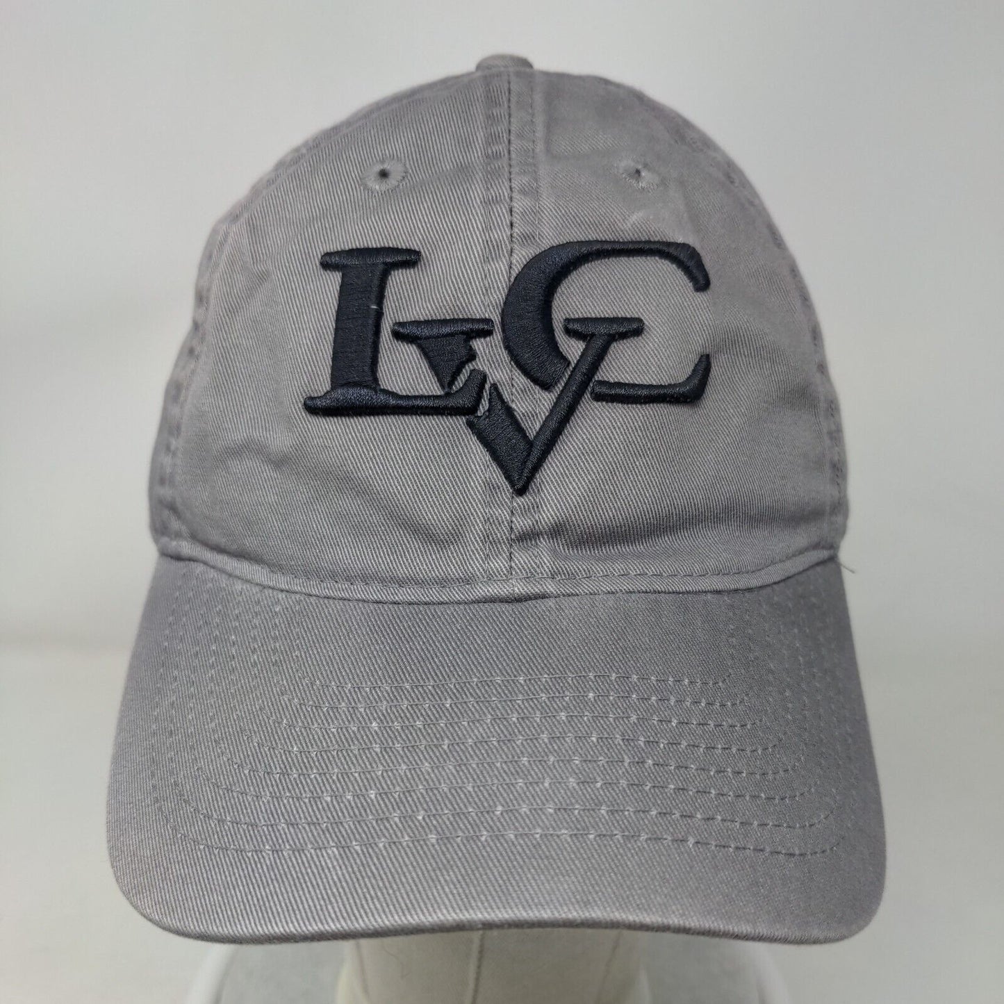 LVG Slideback Hat Gray One Size Adjustable Embroidered 6 Panel Legacy