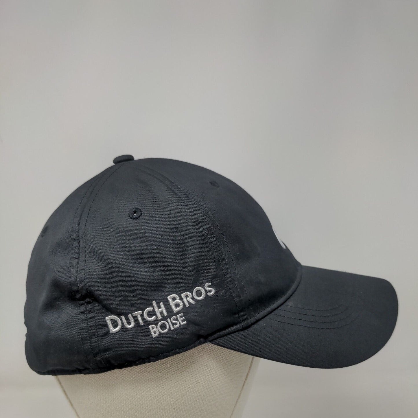 Nike Swoosh Strapback Hat Black OSFM Heritage 86 Dutch Bros Boise