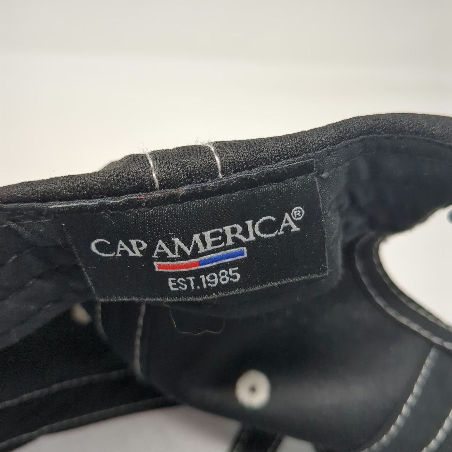 Cap America Baseball Cap Black One Size Inter-City Construction Hat Strapback