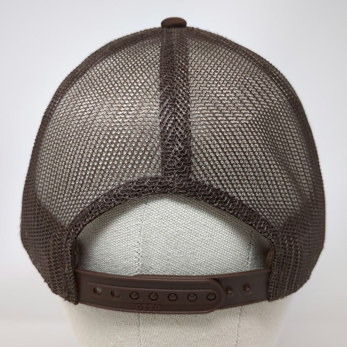 Otto Trucker Hat Brown One Size The Band Loula Red Scrambled Eggs Mesh Back