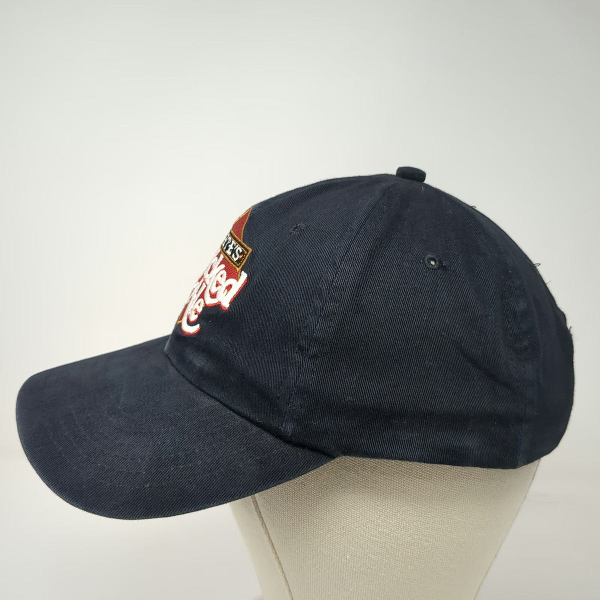 Acme Apparel Pete's Wicked Ale Logo Baseball Cap Black One Size Slideback Hat