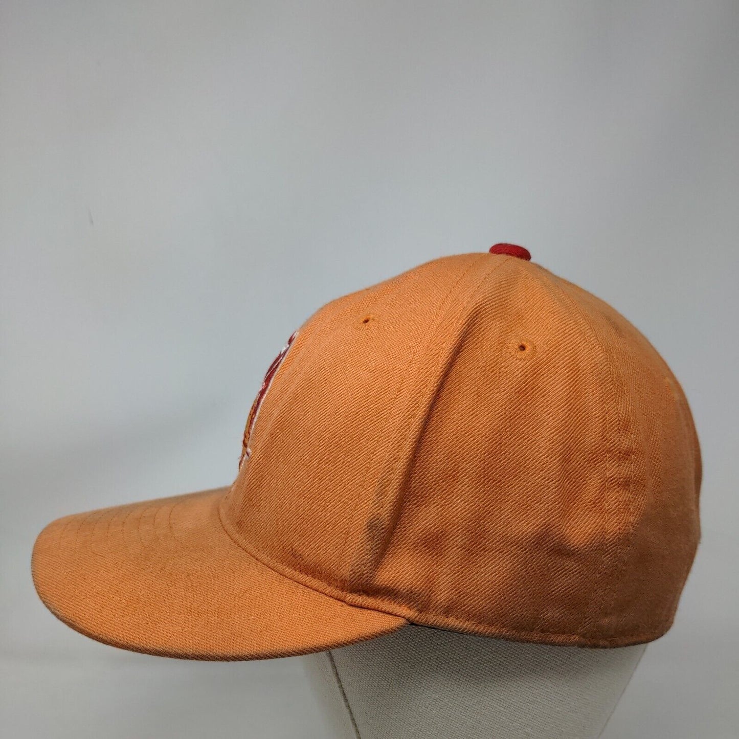 Tampa Bay Buccaneers Fitted Hat Orange 7 3/8 Retro Logo Mitchell & Ness NFL