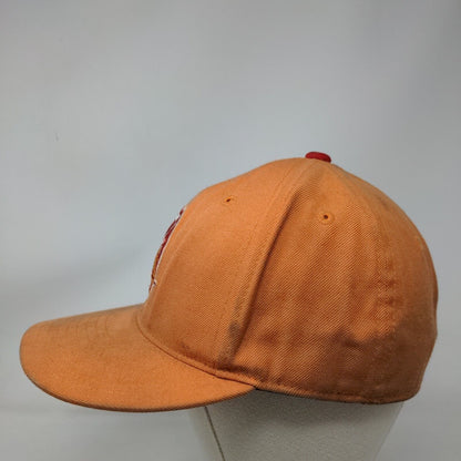 Tampa Bay Buccaneers Fitted Hat Orange 7 3/8 Retro Logo Mitchell & Ness NFL