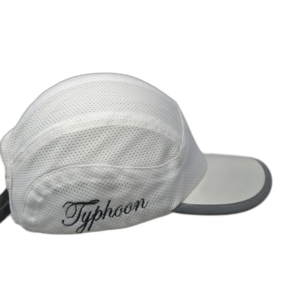 Big Accessories Baseball Cap White One Size Reflective Trim Mesh Strapback Hat