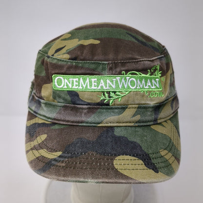 One Mean Woman.com Cadet Army Cap Camouflage One Size Adjustable District Cotton
