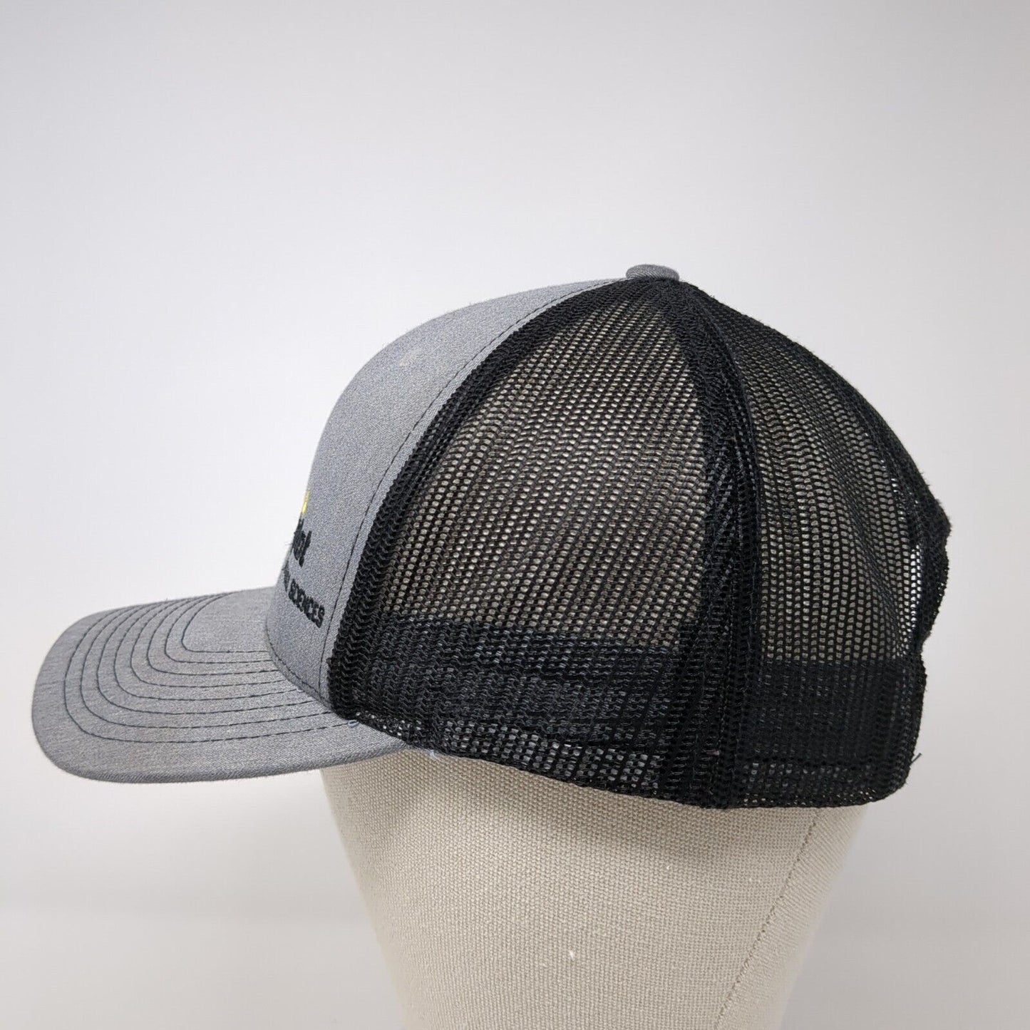 Simplot Animal Sciences Snapback Trucker Hat Gray One Size Mesh Back