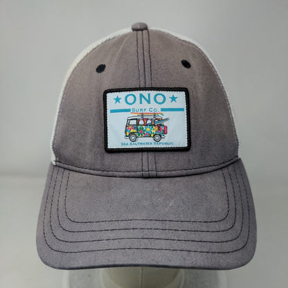 ONO Surf Co. Snapback Mesh Back Trucker Hat Blue One Size Colorblock