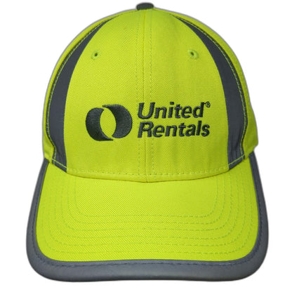 K-Products United Rentals Baseball Cap Green One Size Reflective Hi-Viz Hat