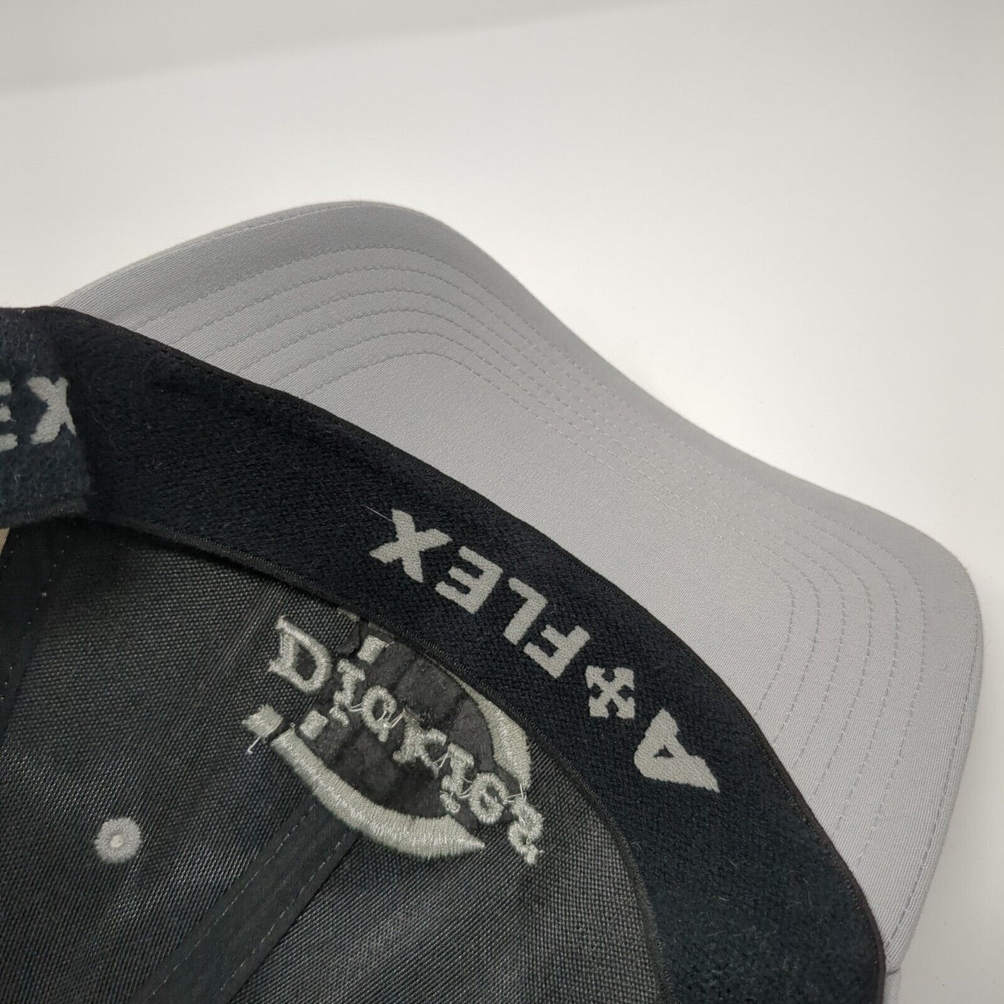 Dickies Fitted Hat Gray One Size A-Flex Stretch Embroidered Laser Cut