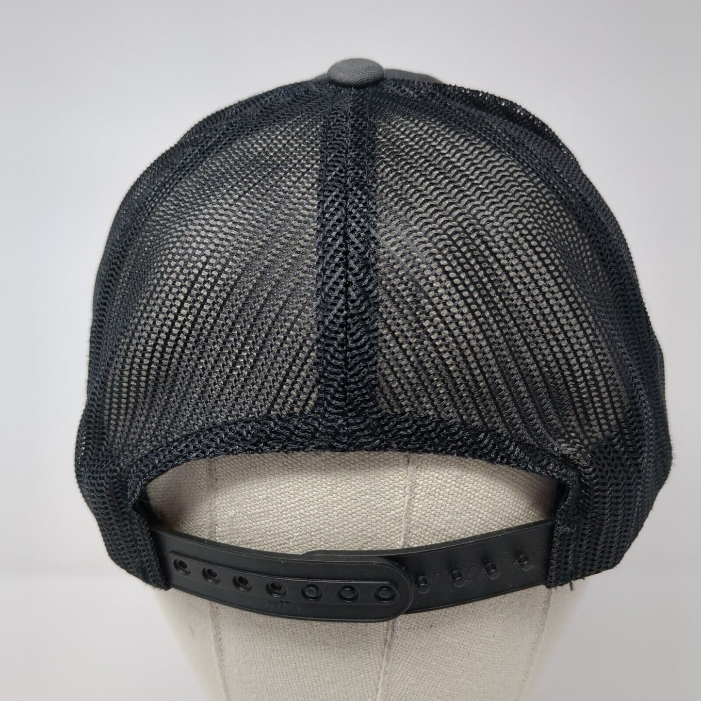 Elevate Idaho Snapback Mesh Back Trucker Hat Gray One Size Yupoong