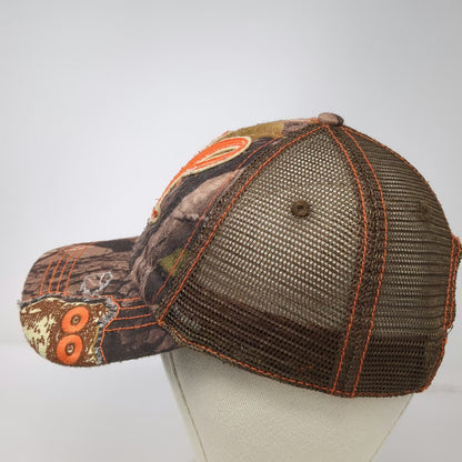 Hooters Trucker Hat Brown Orange One Size Camo Snapback Mesh Owl Letter H