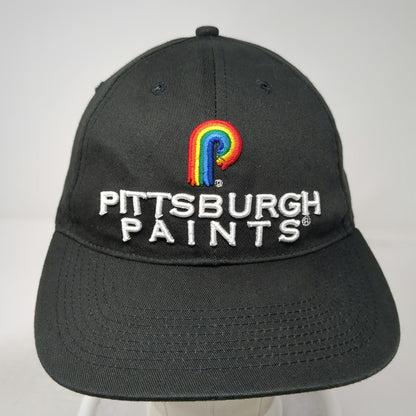 IBEX Baseball Cap Black One Size Pittsburgh Paints Rainbow Logo Slideback Hat