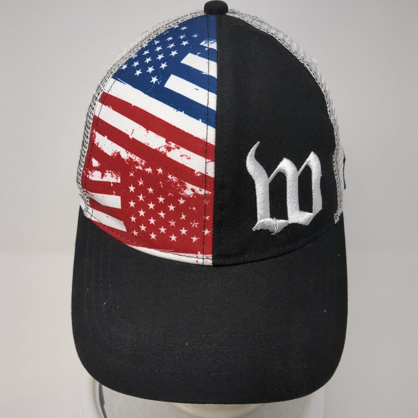 Team M Snapback Trucker Hat Multicolor OS Adjustable Patriotic Flag Mattie Ink