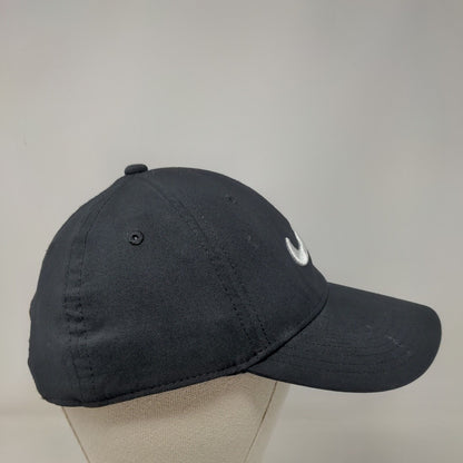 Nike Swoosh Strapback Hat Black OSFM Embroidered Dri-Fit Legacy 91